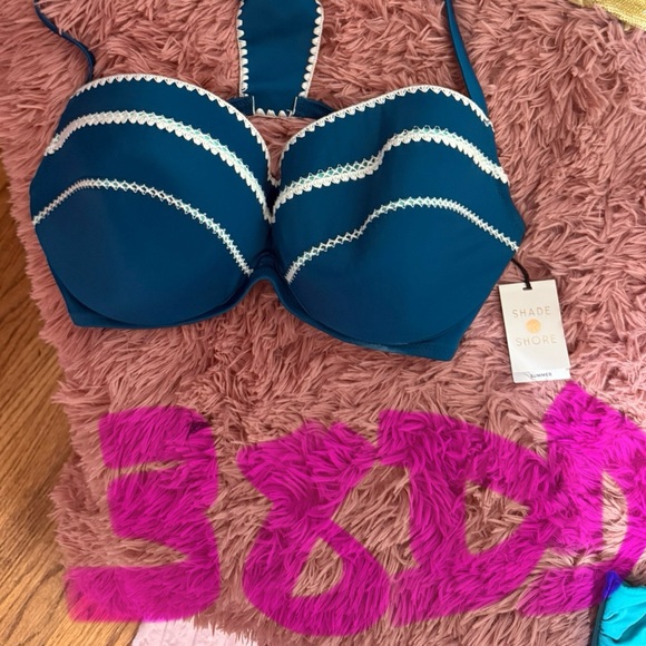 Bundle of Women's Swim Bikinis Multiple Brands - XL Tops and L Bottoms Some NWT - Picture 7 of 7